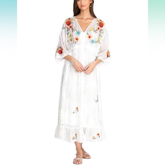 Johnny Was Fiero Embroidered Dress Size Small - Picture 3 of 17
